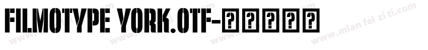 filmotype york.otf字体转换